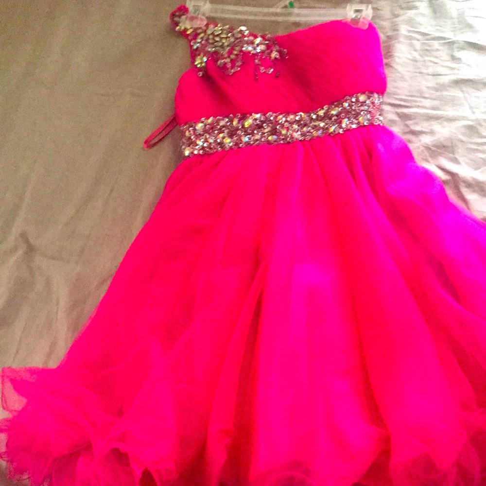Pink Top Short Dress